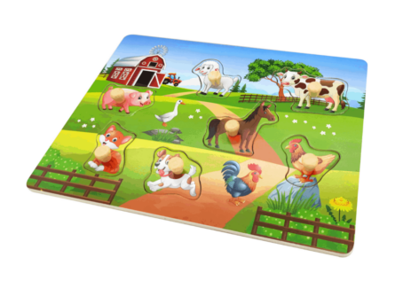 Remoundo Puzzle Σφηνώματα Ζώα της Φάρμας 7τμχ Ξ.080.883