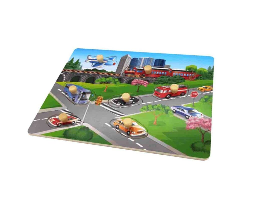 Remoundo Puzzle Σφηνώματα Οχήματα 7τμχ Ξ.080.887