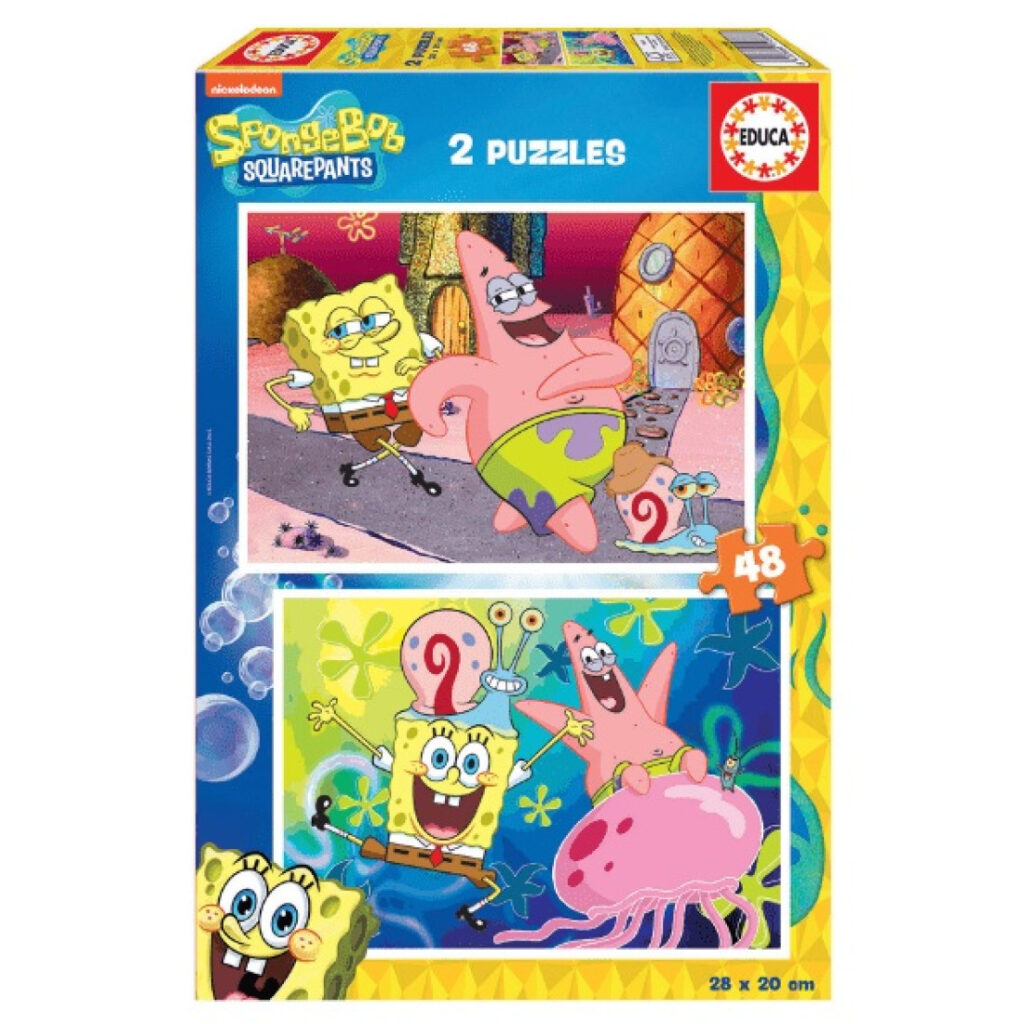 Remoundo Educa Puzzle 2x48 Bob Esponja Π.019.388