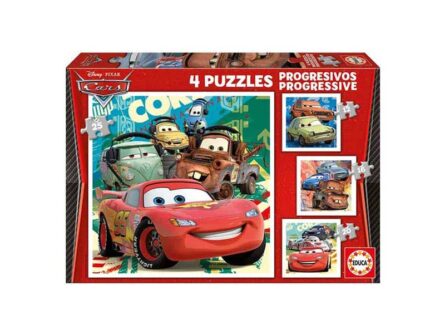 Remoundo Educa Progressive Puzzle 4 Cars (12-16-20-25) Π.014.942