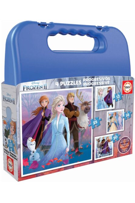Remoundo Educa Progressive Puzzle 4 Frozen (12-16-20-25) Π.019.735