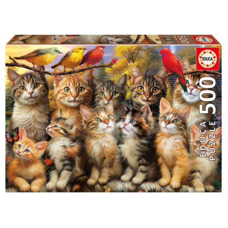 Remoundo Educa Puzzle 500 Kittens and Birds Π.020.241