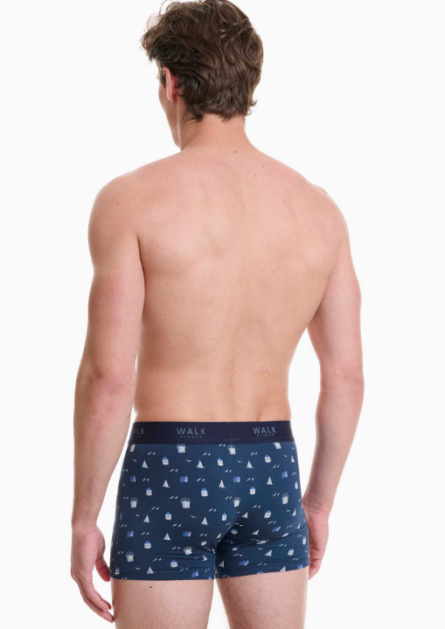 Walk ανδρικό boxer με σχέδιο Santorini W1770-77
