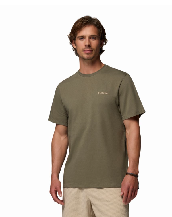 Columbia ανδρικό μονόχρωμο t-shirt CSC Logo Back Tee 2155011