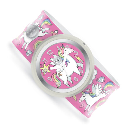 A-Play Watchitude: Ρολόϊ χειρός τύπου σλαπ Unicorn World WTD-514