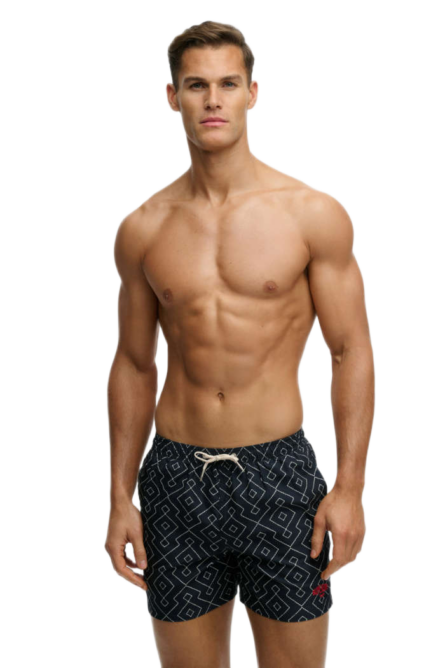 Superdry Premium Printed 15-inch Swim Shorts ανδρικό μαγιό M3010262A