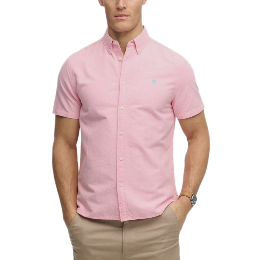 Superdry Preppy Oxford Short Sleeve ανδρικό πουκάμισο κοντομάνικο M4011101A