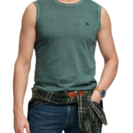Superdry Ovin Classic Linen Tank ανδρική αμάνικη μπλούζα M6010954A