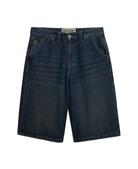 Superdry Ovin Oversized Washed Denim ανδρική βερμούδα M7110495A