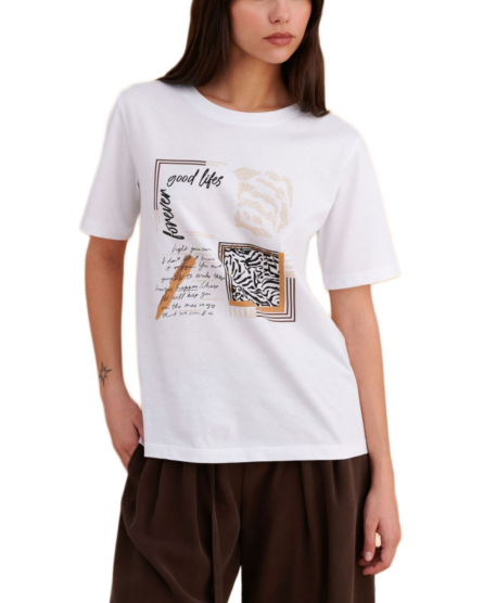 Attrattivo γυναικείο t-shirt με τύπωμα 9923695