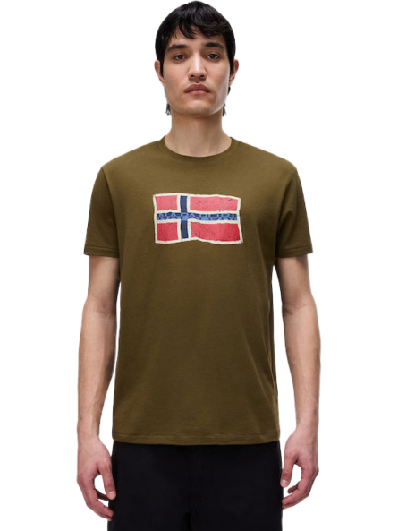Napapijri ανδρικό t-shirt με λογότυπο NP0A4FZBG3A1