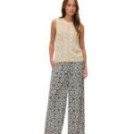 Vero Moda γυναικεία εμπριμέ ψηλόμεση παντελόνα 10282478
