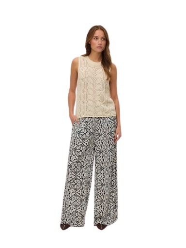 Vero Moda γυναικεία εμπριμέ ψηλόμεση παντελόνα 10282478