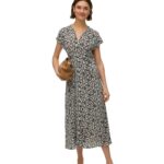 Vero Moda γυναικείο εμπριμέ φόρεμα πλισέ 10341545