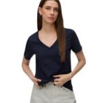 Vero Moda γυναικείο μονόχρωμο t-shirt 10342926