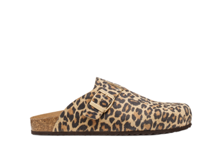 Geox γυναικεία ανατομικά mules λέοπαρ D65Y3J-000BS