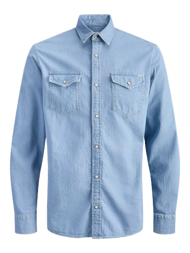 Jack & Jones ανδρικό πουκάμισο τζιν 12138115