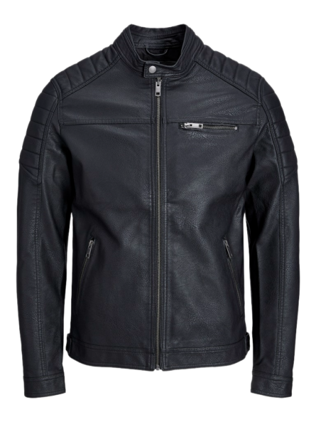 Jack & Jones μπουφάν biker δερματίνη 12147218