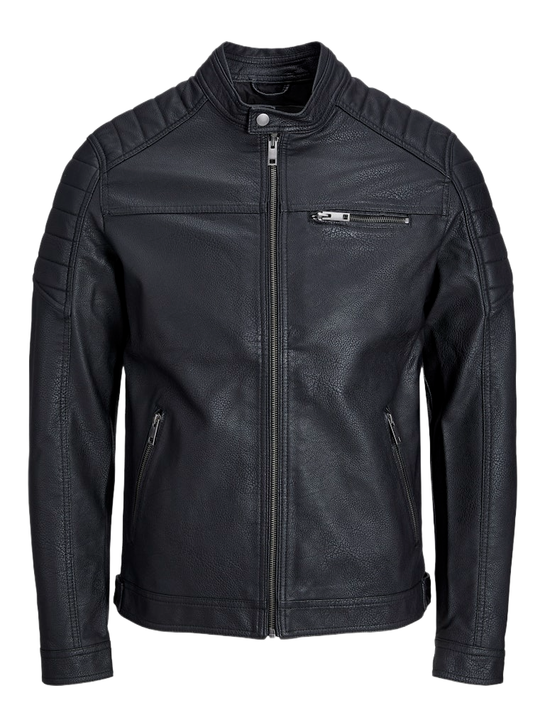 Jack & Jones μπουφάν biker δερματίνη 12147218