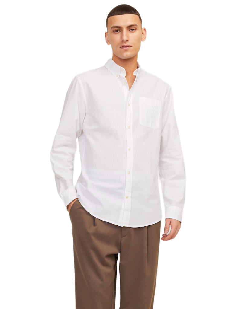 Jack & Jones ανδρικό πουκάμισο oxford μακρυμάνικο 12182486