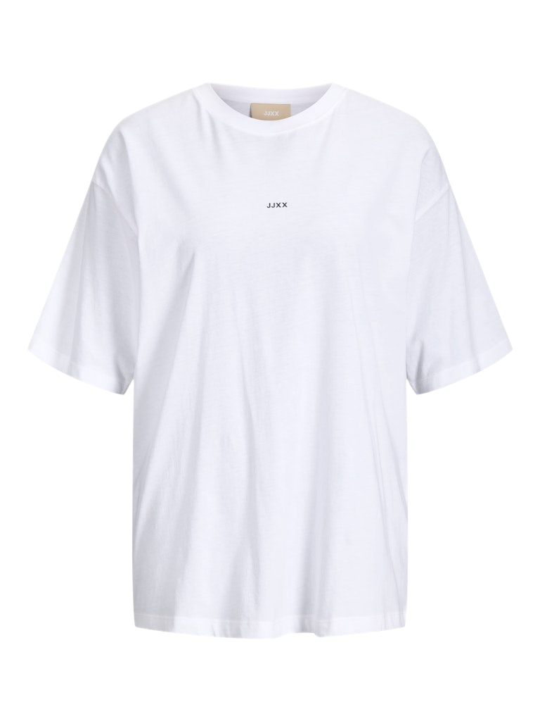 JJXX γυναικείο κοντομάνικο μονόχρωμο t shirt με λογότυπο 12205777