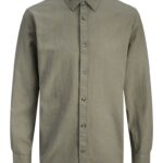 Jack & Jones ανδρικό μακρυμάνικο λινό πουκάμισο 12289174