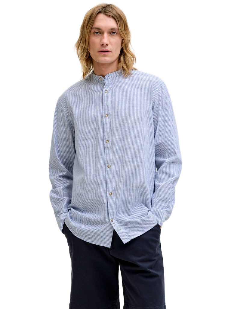 Jack & Jones ανδρικό μακρυμάνικο λινό πουκάμισο 12289184