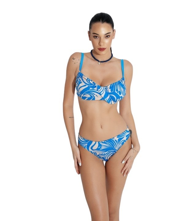 Bluepoint 'TRUE BLUE' γυναικείο εμπριμέ μπικίνι τοπ cup D 26066124D