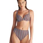 Blu4u γυναικείο πουά μπικίνι τοπ push up 'POLCA BORDERS' 26366469C