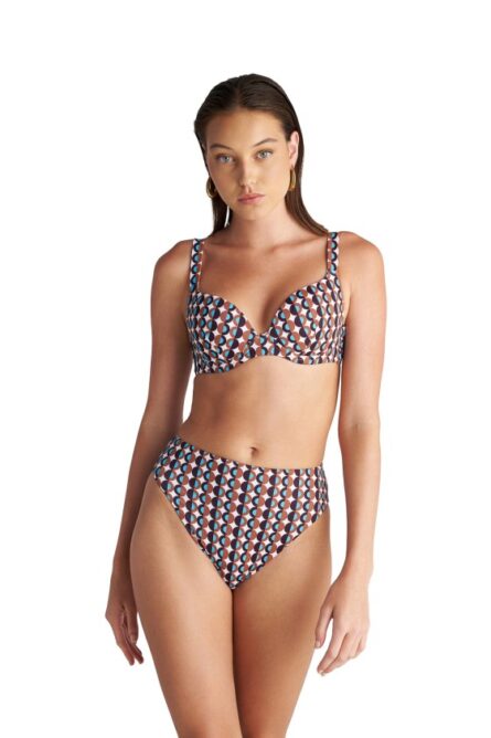 Blu4u γυναικείο πουά μπικίνι τοπ push up 'POLCA BORDERS' 26366469C