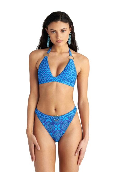 Blu4u γυναικείο εμπριμέ μπικίνι τοπ τρίγωνο 'BLUE IKAT' 26366582D