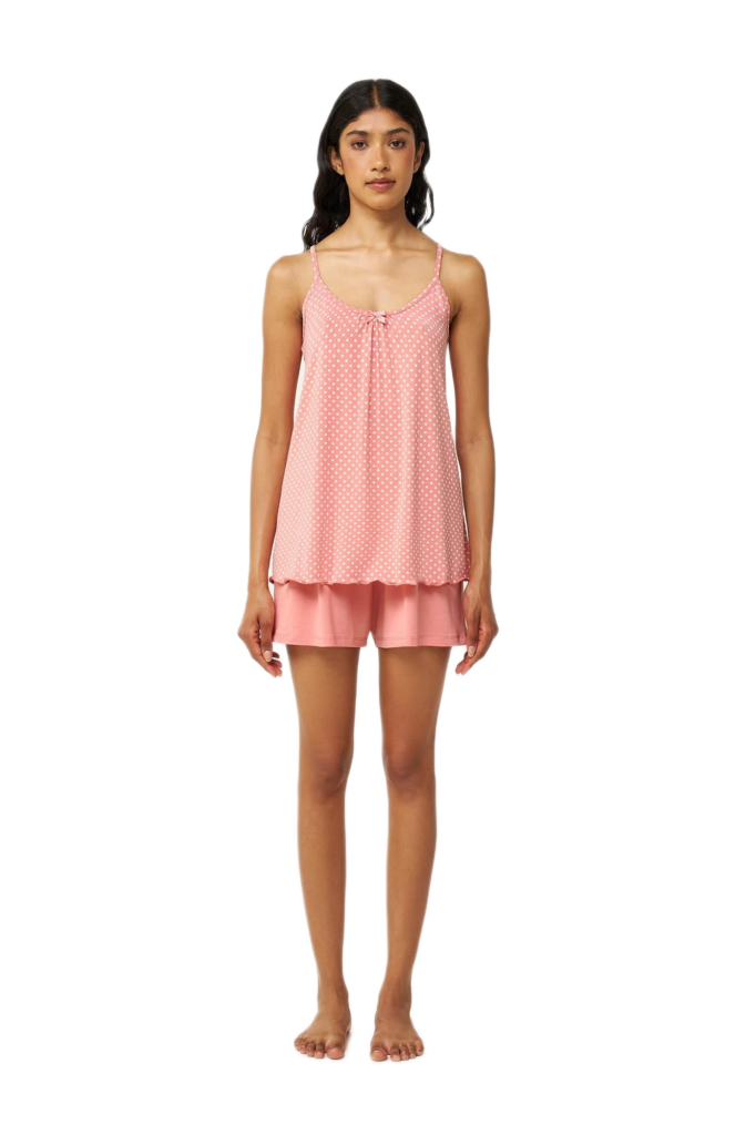 Vamp γυναικείο πουά babydoll 24063