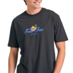 Funky Buddha ανδρικό t-shirt με τύπωμα στην πλάτη FBM011-051-04