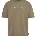 Funky Buddha ανδρικό oversized t-shirt με retro frame τύπωμα FBM011-063-04