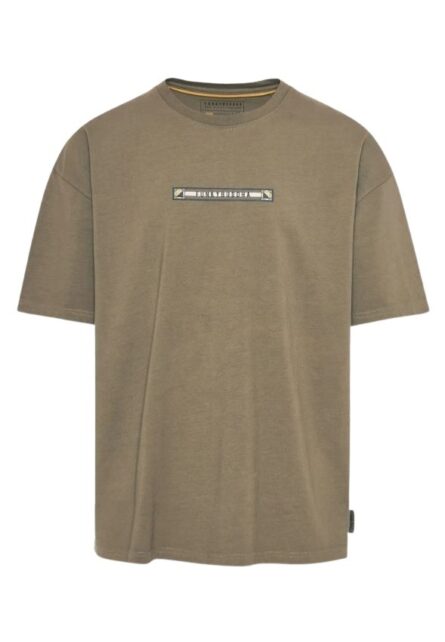 Funky Buddha ανδρικό oversized t-shirt με retro frame τύπωμα FBM011-063-04
