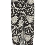 Funky Buddha γυναικεία midi φούστα εμπριμέ με άνοιγμα FBL013-105-14