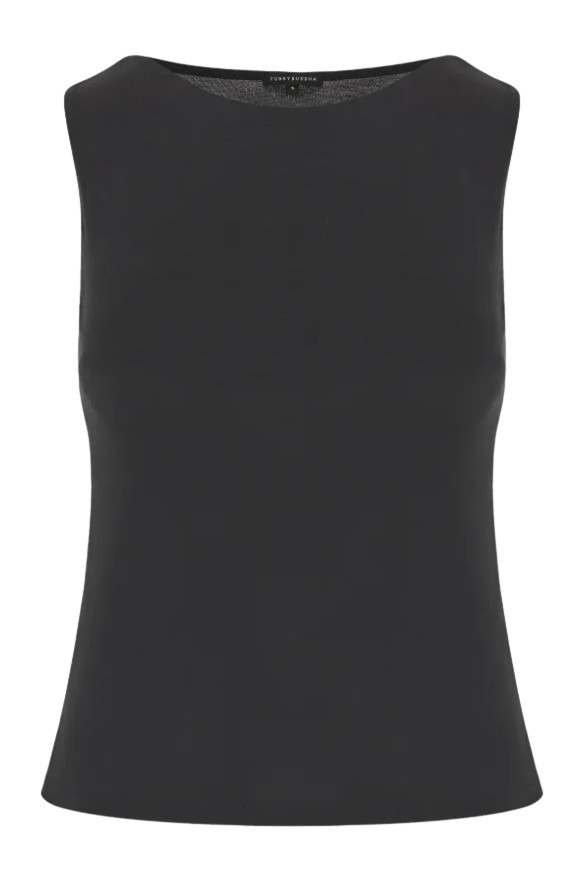 Funky Buddha γυναικείο αμάνικο top FBL013-106-17