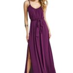 Funky Buddha γυναικείο relaxed μάξι φόρεμα με ζώνη στη μέση FBL013-111-13