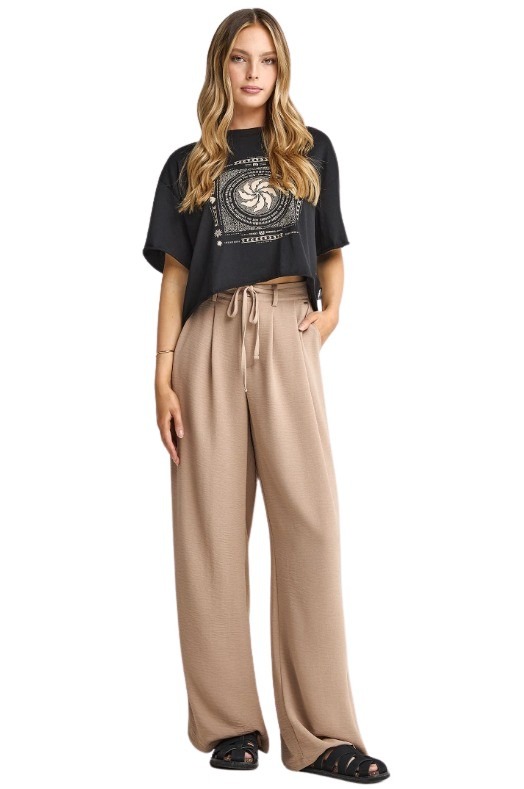 Funky Buddha γυναικεία παντελόνα relaxed fit FBL013-122-02