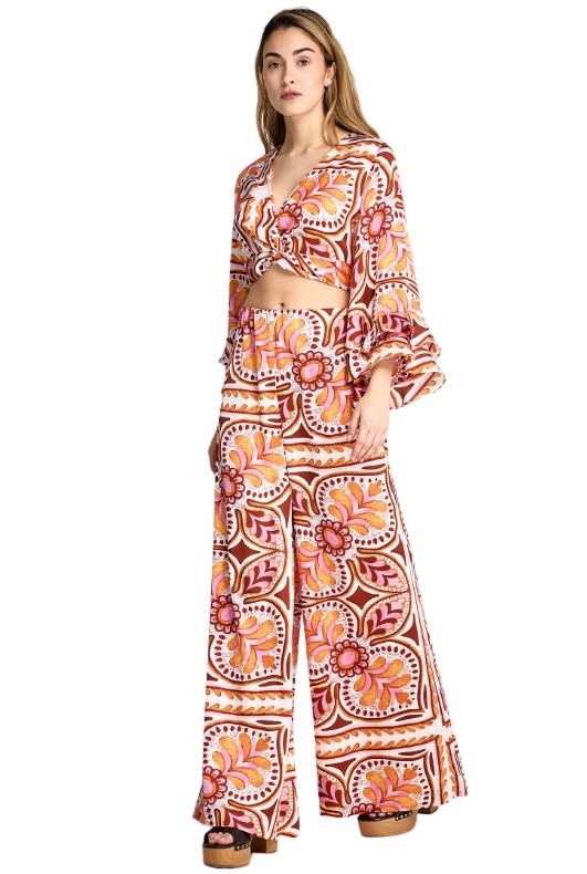 Funky Buddha γυναικεία boho παντελόνα FBL013-123-02