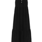 Funky Buddha γυναικείο μονόχρωμο μάξι φόρεμα FBL013-142-13