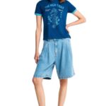 Funky Buddha γυναικείο τζιν σορτς FBL013-162-03
