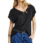 Funky Buddha γυναικείο μονόχρωμο t-shirt FBL013-111-04