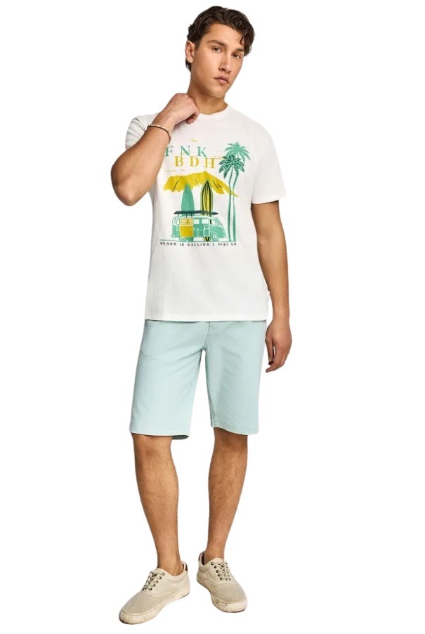 Funky Buddha ανδρική βερμούδα chino FBM013-001-03