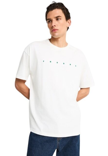 Funky Buddha ανδρικό oversized t-shirt με τύπωμα στην πλάτη FBM013-039-04