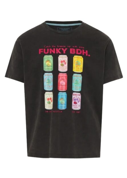 Funky Buddha ανδρικό t-shirt με τύπωμα FBM013-040-04