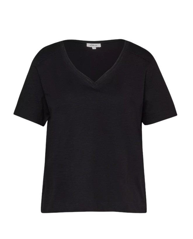 S’Oliver γυναικείο t-shirt με V λαιμόκοψη 2176253