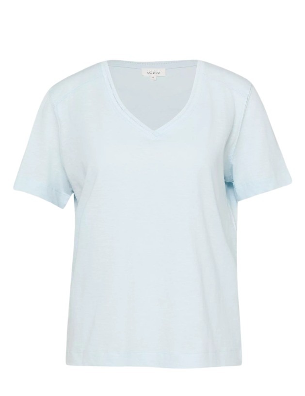 S’Oliver γυναικείο t-shirt με V λαιμόκοψη 2176253