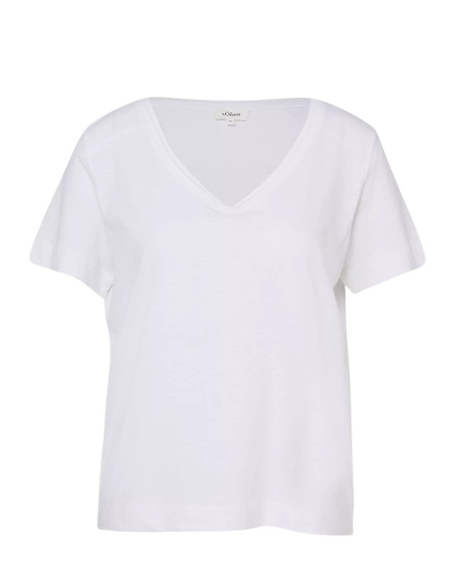 S’Oliver γυναικείο t-shirt με V λαιμόκοψη 2176253