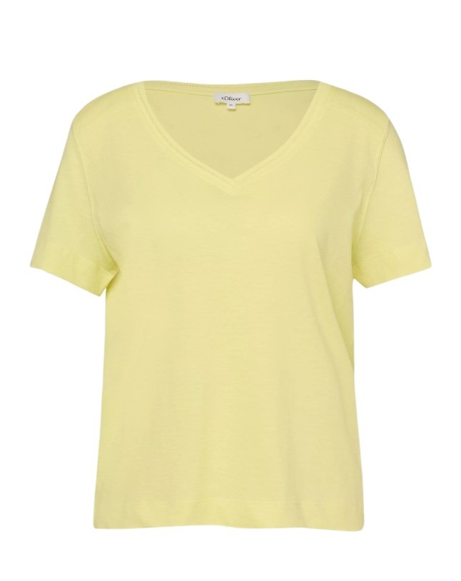 S’Oliver γυναικείο t-shirt με V λαιμόκοψη 2176253
